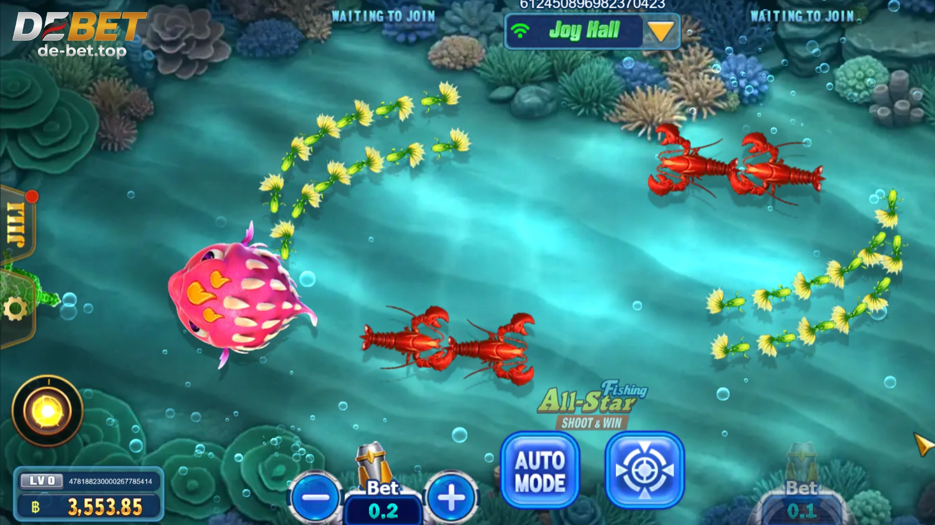 เกมยิงปลา DEBET ยิงง่าย ปลาตายไว กราฟิก 4K HDR จ่ายจริง 100% 2026